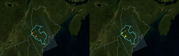 Blackpoll warbler optimal area visualization