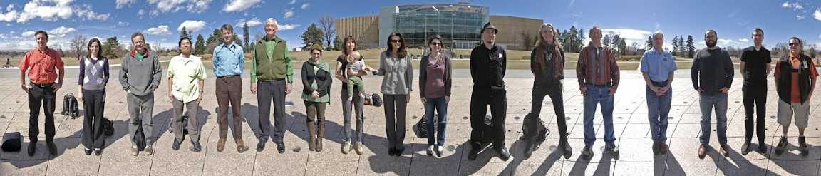 The Worldviews Network team standing in a line outdoors