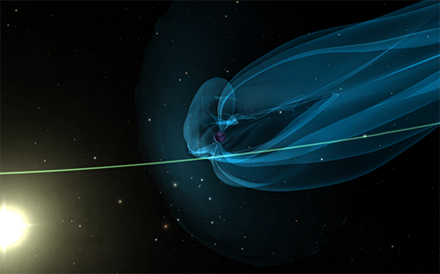 Earth's magnetosphere visualization